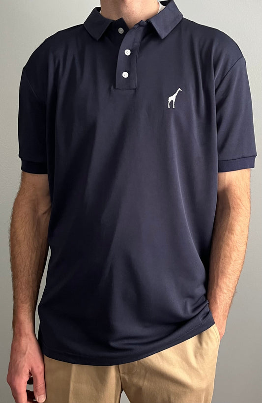 Tall Giraffe - Navy Polo Shirt